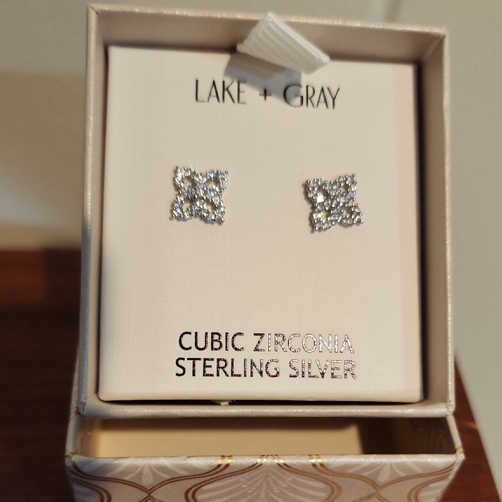 Sterling Silver Cubic Zirconia Earrings